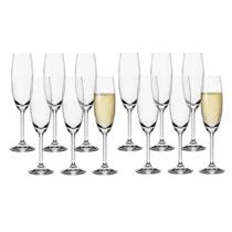 Jogo 12 Taças De Champagne Bohemia Cristal Titanium 220ml Jogo 12 Taças De Champagne Bohemia Cristal Titanium 220ml