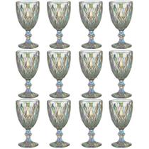 Jogo 12 Taças de Vidro 325ml Diamond Lyor Furta Cor Servir Água Suco Drinks Jogo 12 Taças de Vidro 325ml Diamond Lyor Furta Cor Servir Água Suco Drinks