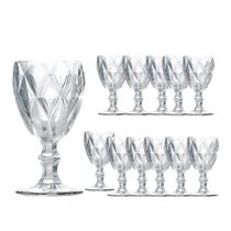Jogo 12 Taças de Vidro Cor Transparente Diamante Clear p/ Água Vinho Class Home 240ml Jogo 12 Taças de Vidro Cor Transparente Diamante Clear p/ Água Vinho Class Home 240ml