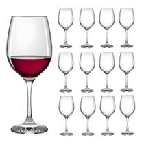 Jogo 12 Taças De Vidro Vinho Agua Suco Drinks 460ml