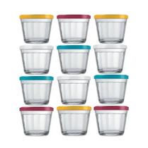 Jogo 12 Tigelas Bowl Americano Tampa 350ml Pequeno Sortido