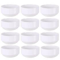 Jogo 12 Tigelas Bowl em Porcelana Branca 138ml Tramontina Paola Empilhável Restaurante Buffet Jogo 12 Tigelas Bowl em Porcelana Branca 138ml Tramontina Paola Empilhável Restaurante Buffet