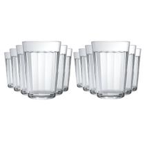 Jogo 12 Uni Copo Americano 300ml De Vidro Agua Cerveja Bar