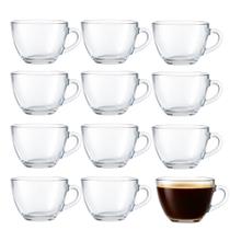 Jogo 12 Xícara de Café de Vidro 90ml Básica Brasilia Em Casa Tem