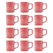 Jogo 12 Xícaras Café Cerâmica Colors 80mL Rosa Vibrante Jogo 12 Xícaras Café Cerâmica Colors 80mL Rosa Vibrante