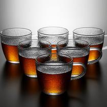 Jogo 12 Xícaras de Vidro Martelado 110ml Caneca Luxo Jogo 12 Xícaras de Vidro Martelado 110ml Caneca Luxo