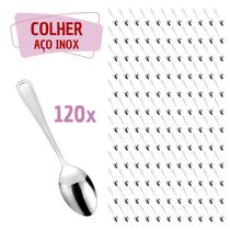 Jogo 120 Pçs Colher Reforçada Inox Restaurante / Bar / Casa