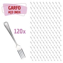 Jogo 120 Pçs Garfo Reforçada Inox Restaurante / Bar / Casa