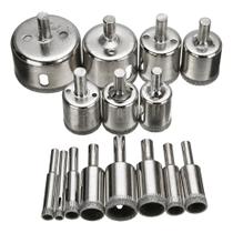 Jogo 13 Brocas Diamantadas Serra Copo Fura Vidro Porcelanato Ceramica Kit Ferramentas Completo Jogo 13 Brocas Diamantadas Serra Copo Fura Vidro Porcelanato Ceramica Kit Ferramentas Completo
