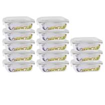 Jogo 13 Potes 640ml Vidro Hermético Anel Vedação Jogo 13 Potes 640ml Vidro Hermético Anel Vedação