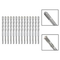 Jogo 14 Brocas SDS Plus 18x210 mm Aço Carbono Tungstênio