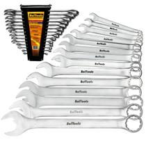 Jogo 14pcs Chave Combinada 1/4 a 1 Pol Cromo Vanadio Beltools