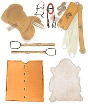 Jogo 14pçs Freio De Ouro Santa COMPLETA + Manta Gel + Pelego