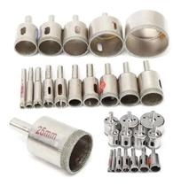 Jogo 15 Brocas Diamantadas Serra Copo Vidro Granito Ceramica