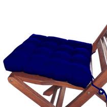 Jogo 16 assentos para cadeira futton 40x40 azul royal - ARTESANAL