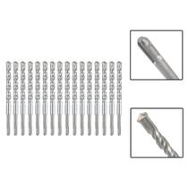 Jogo 16 Brocas SDS Plus 18x210 mm Aço Carbono Tungstênio