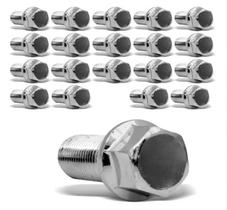 Jogo 16 Parafuso Roda Cromado super Longo Fusca Brasília