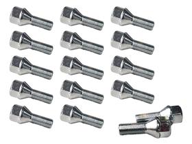 Jogo 16 Parafusos Cromados Roda Fiat Uno Tempra M12x1,25x27