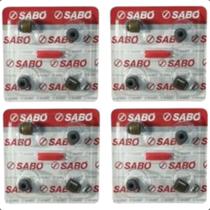 Jogo 16 Retentores De Válvulas Sabo Kicks March Versa Duster Captur Oroch Sandero 1.6 16v H4m Hr16