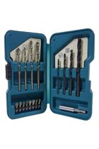 Jogo 17pc ponta bit e brocas simples parafusadeira makita d-40200 Jogo 17pc ponta bit e brocas simples parafusadeira makita d-40200