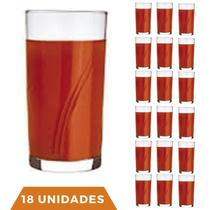 Jogo 18 Copos Brisa 300ml Agua Vidro Transparente Suco Nadir Jogo 18 Copos Brisa 300ml Agua Vidro Transparente Suco Nadir