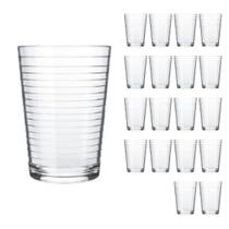 Jogo 18 Copos Chiques 265ml Ginga Drinks Vidro Agua e Suco - Nadir Figuereido