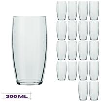 Jogo 18 Copos Chiques 300ml Oca Drinks Vidro Mesa Posta Jogo 18 Copos Chiques 300ml Oca Drinks Vidro Mesa Posta