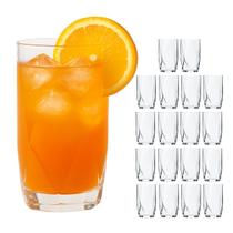 Jogo 18 Copos Chiques 360ml Topázio Drinks Vidro Agua E Suco Jogo 18 Copos Chiques 360ml Topázio Drinks Vidro Agua E Suco