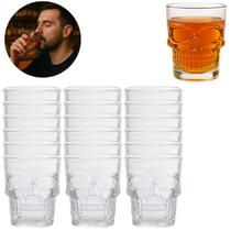 Jogo 18 Copos De Shot Caveira P/ Dose Vodka Tequila 50ml Jogo 18 Copos De Shot Caveira P/ Dose Vodka Tequila 50ml