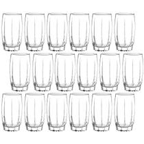 Jogo 18 Copos De Vidro transparente Lond Drink 374ML Amadeus Jogo 18 Copos De Vidro transparente Lond Drink 374ML Amadeus