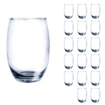 Jogo 18 Copos Grandes Bellagio Redondo 450ml Transparente