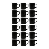 Jogo 18 Xícara Café Expresso Mini Canecas Chá Preto 80mL