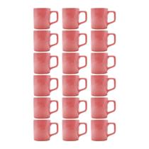 Jogo 18 Xícaras Café Cerâmica Colors 80mL Rosa Vibrante Jogo 18 Xícaras Café Cerâmica Colors 80mL Rosa Vibrante