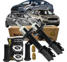 Jogo 2 Amortecedores Monroe + Kits Ford Novo Ka 2014 A 2020