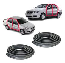 Jogo 2 Borrachas Vedação Portas Siena Fire 2005 2006 2007