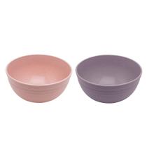 Jogo 2 Bowl de Bambu Ecológico Resistente Não Quebra Bege Lines Tigela Lyor 750ml Jogo 2 Bowl de Bambu Ecológico Resistente Não Quebra Bege Lines Tigela Lyor 750ml