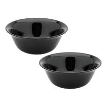 Jogo 2 Bowl Preto de Vidro Opalino Mini Tigela 12cm Sobremesa Molhos Porções Cereal Em Casa Tem Jogo 2 Bowl Preto de Vidro Opalino Mini Tigela 12cm Sobremesa Molhos Porções Cereal Em Casa Tem