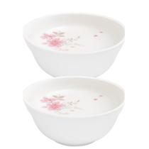 Jogo 2 Bowl Tigela Cumbuca Caldos Sobremesas Flowers Bord Vidro 400ml Em Casa Tem