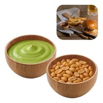 Jogo 2 Bowls De Bambu Ecológico Verona Molheira Pequena 6,5cm Lyor