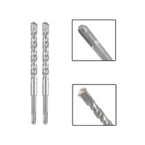 Jogo 2 Brocas Sds Plus 18X160 Mm Aço Carbono Tungstênio