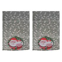 Jogo 2 Caminhos de Mesa de Natal 150x35cm Gobelim Casal Noel Jogo 2 Caminhos de Mesa de Natal 150x35cm Gobelim Casal Noel