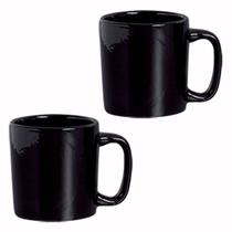 Jogo 2 canecas cerâmica 280ml chá café - várias cores Jogo 2 canecas cerâmica 280ml chá café - várias cores