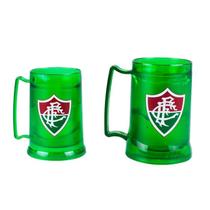 Jogo 2 canecas gel isolante térmico 300ml 400ml - fluminense Jogo 2 canecas gel isolante térmico 300ml 400ml - fluminense