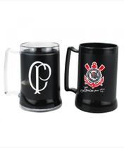 Jogo 2 Canecas Gel Isolante Térmico Time Corinthians 400 ml - taimes