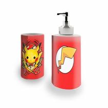 Jogo 2 Canecas Porcelana Pikachu Pokemon 350ml (BD01)