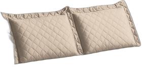 Jogo 2 Capas Protetora Para Travesseiros Matelada Bege Jogo 2 Capas Protetora Para Travesseiros Matelada Bege