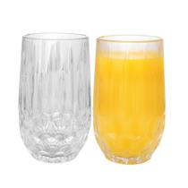 Jogo 2 Copo Alto de Vidro para Água Suco Transparente Galway 350ml Wolff Jogo 2 Copo Alto de Vidro para Água Suco Transparente Galway 350ml Wolff