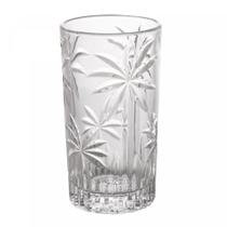 Jogo 2 Copo Alto Transparente Cristal Palm Tree 360ML Wolff Jogo 2 Copo Alto Transparente Cristal Palm Tree 360ML Wolff
