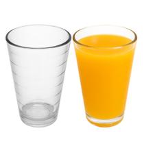 Jogo 2 Copo de Vidro 200ml Suco Refrigerante Água Lines Rings Fratelli Jogo 2 Copo de Vidro 200ml Suco Refrigerante Água Lines Rings Fratelli