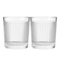 Jogo 2 Copo de Vidro Transparente Down Line 360ml Em Casa Tem Jogo 2 Copo de Vidro Transparente Down Line 360ml Em Casa Tem